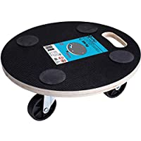 ADGO Plataforma de Transporte Redonda de 380 mm- Capacidad de Carga de Hasta 200 kg- Ruedas Giratorias de 360 Grados…